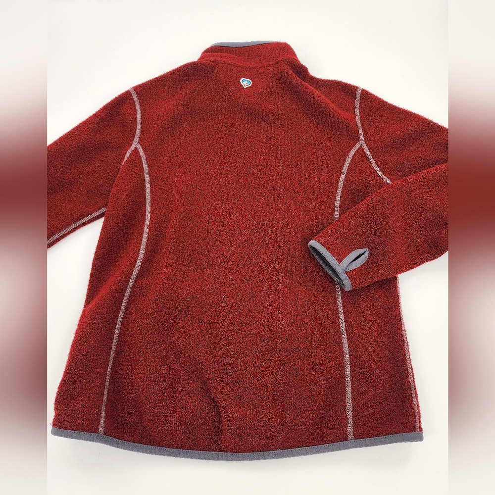 Kuhl - Born in the Mountains Alpaca Women' Fleece Full Zip Jacket in Burgundy - Picture 6 of 9